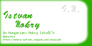 istvan mokry business card